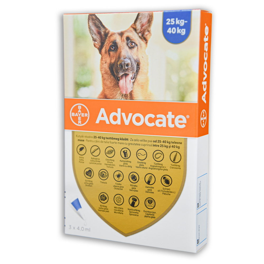 Advocate Dog 4 ml 25-40 kg 3x