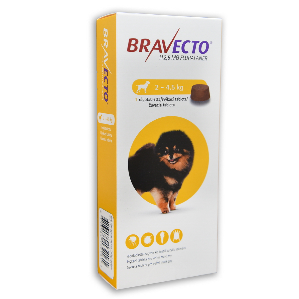 Bravecto tabletta kutya 2-4,5kg