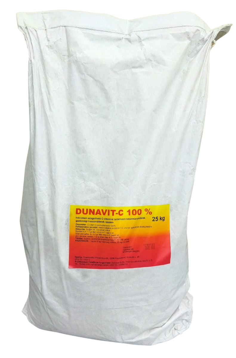 DUNAVIT - C 100% pulvis valamennyi állatfaj részére  -25 kg