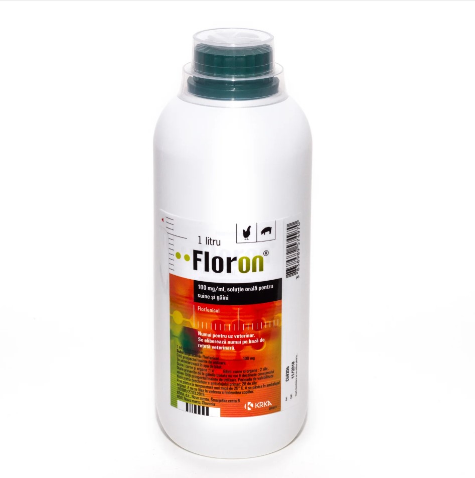 Floron 100 mg/ml oldat ivóvízben történő alkalmazásra házityúkok és sertések részére A.U.V. -1l