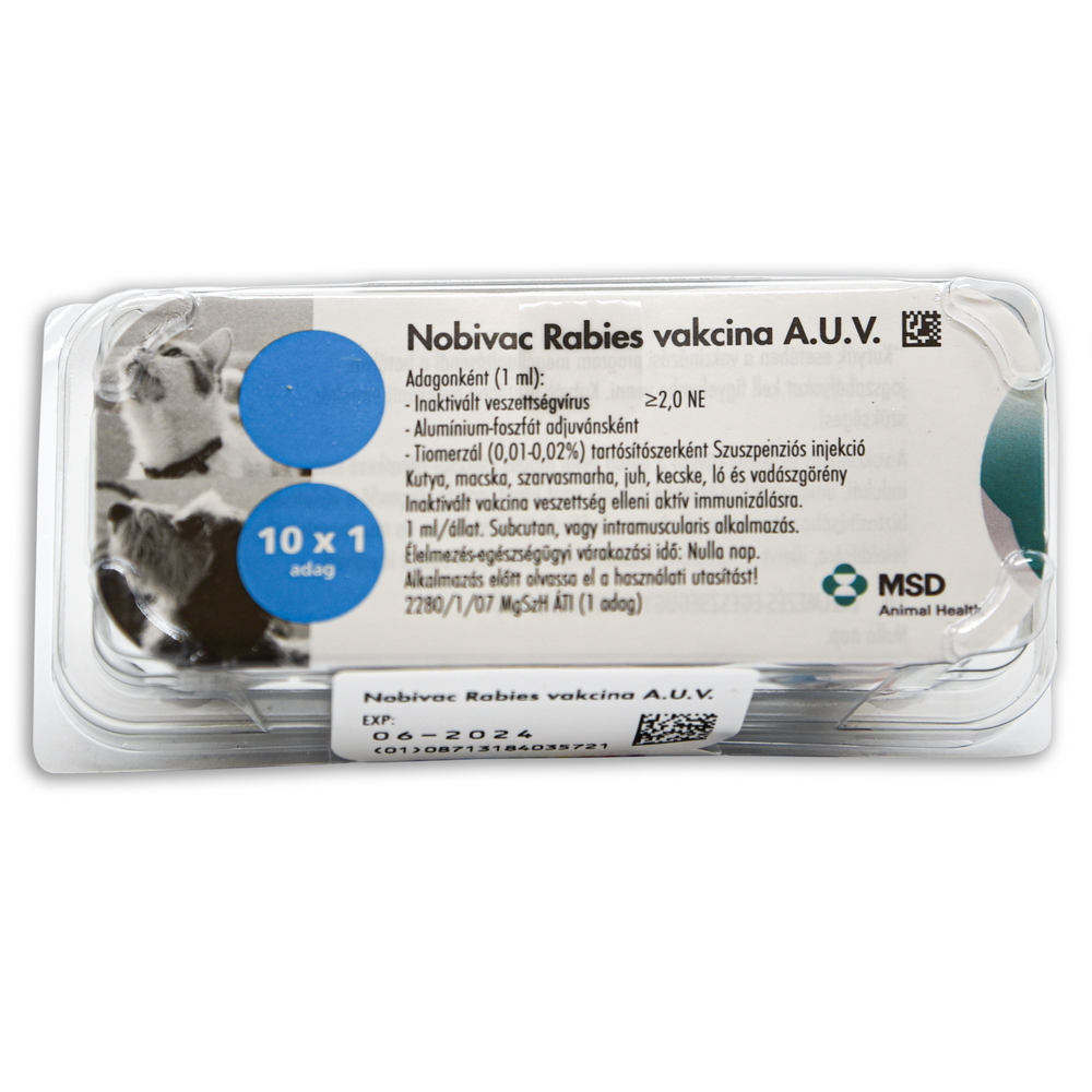 Nobivac Rabies vakcina - 10x1 adag - Gallery Image 2