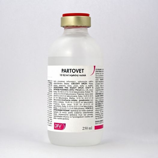 PARTOVET injekció A.U.V. Ló, szarvasmarha, juh, kecske, sertés, kutya, macska részére 250 ml