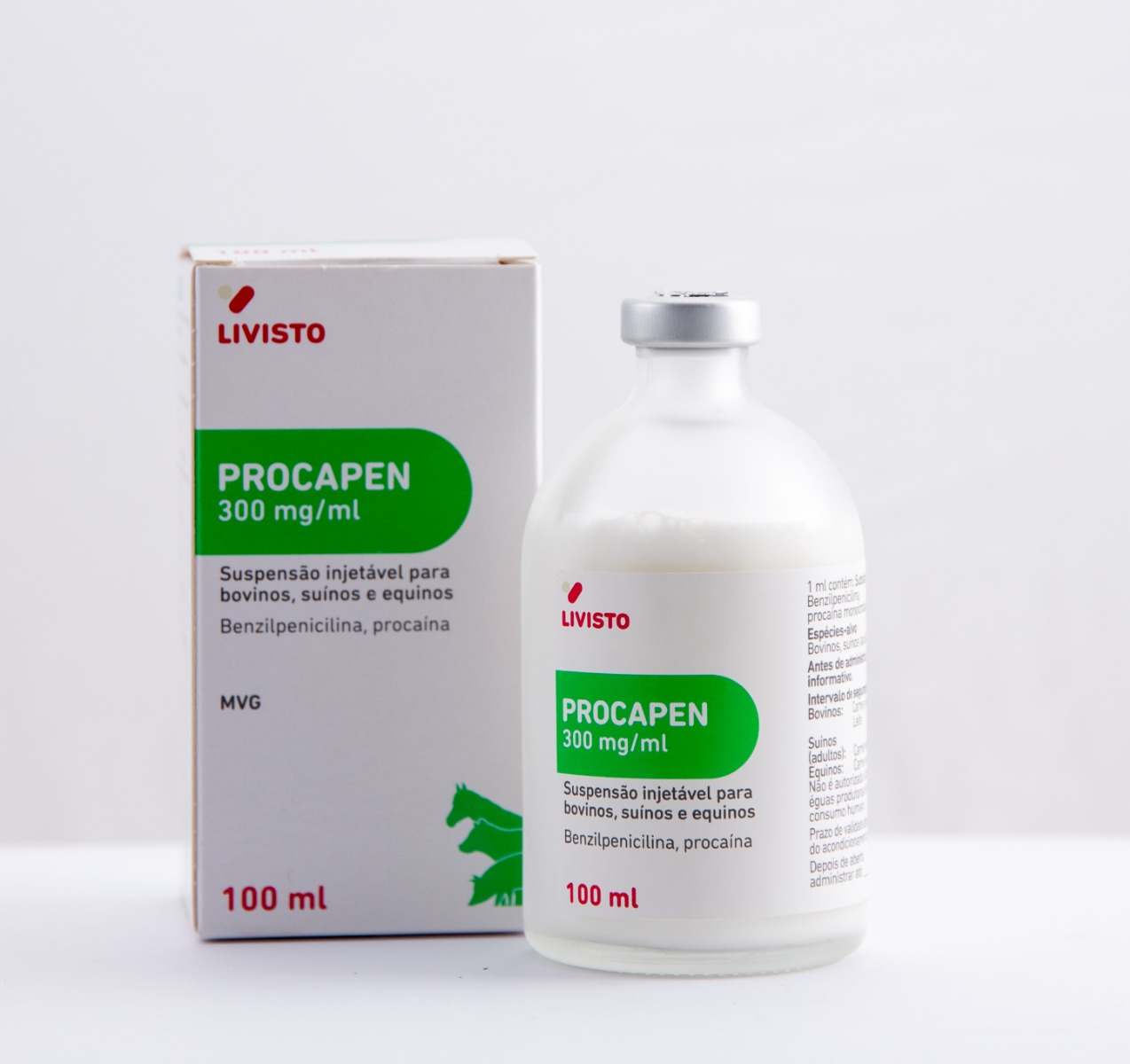 PROCAPEN 300 mg/ml szuszpenziós injekció szarvasmarhák, sertések és lovak számára A.U.V