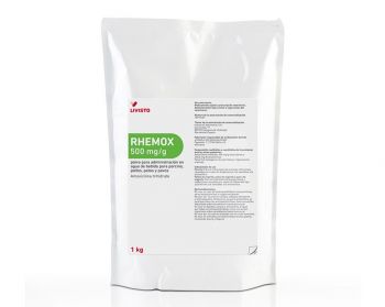 RHEMOX 500 mg/g por ivóvízbe keveréshez sertések, házityúkok, kacsák és pulykák számára 