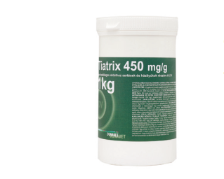 TIATRIX 450 mg/g por belsőleges oldathoz sertések és házityúkok részére A.U.V. -1 kg